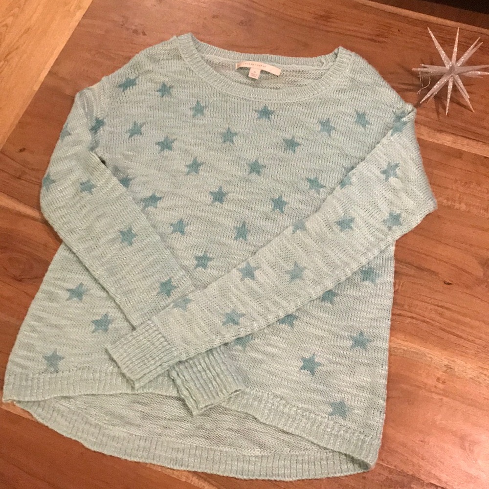 Lauren Conrad aqua/green gently used sweater